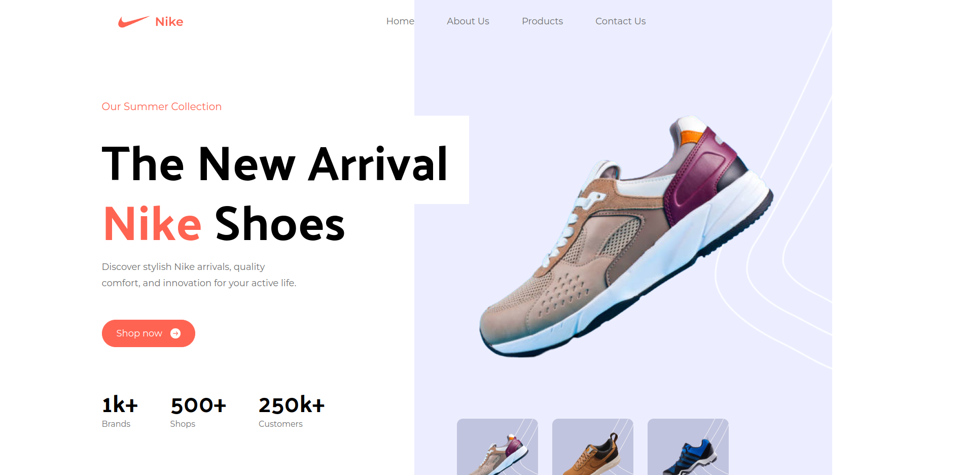 Imagem do projeto Nike Website